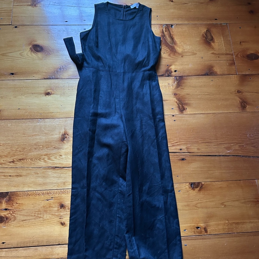 LOFT Black Sleeveless Jumpsuit